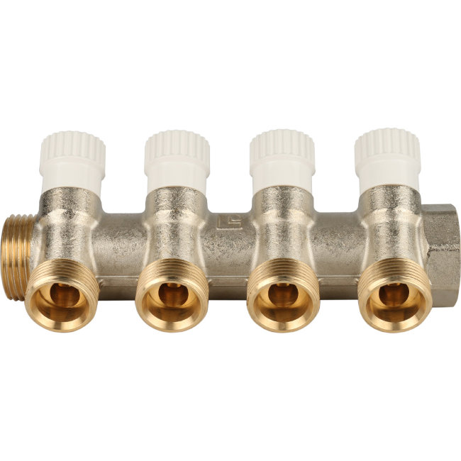 Коллектор 4 отвода распределительный STOUT 1" 3/4"ЕК (SMB 6851 013404) в Санкт-Петербурге