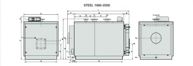 Водогрейный котел STEEL 1080