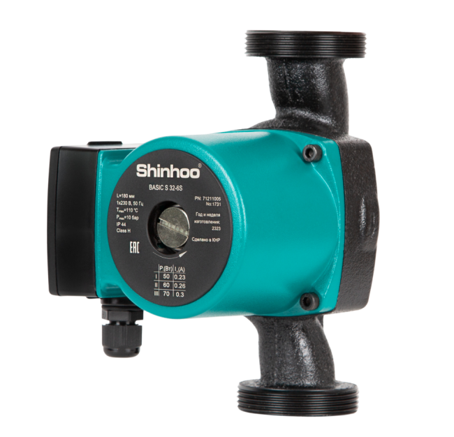 Насос циркуляционный с мокрым ротором Shinhoo BASIC S 32-8S 180мм