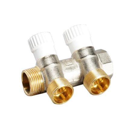 Коллектор LUXOR 2-х ходовой коллектор с перекрывающими кранами CP 452 G1xG3/4 EK (68513502) в Санкт-Петербурге
