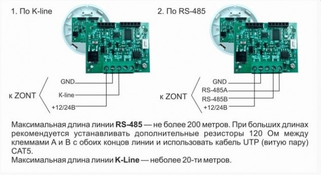 ZONT МЛ-779, RS-485, датчик температуры и влажности комнатный в Санкт-Петербурге