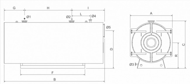 Водогрейный котел STEEL T 4000 Водогрейный котел STEEL T 4000