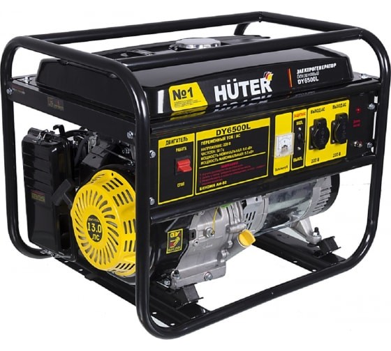 Портативный бензогенератор HUTER DY6500L в Санкт-Петербурге
