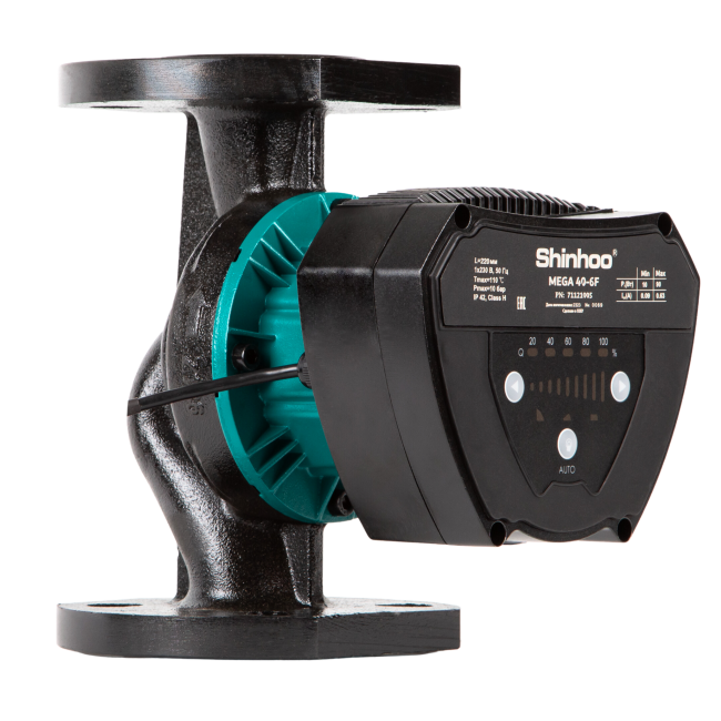 Высокоэффективный циркуляционный насос Shinhoo MEGA 40-6F Высокоэффективный циркуляционный насос Shinhoo MEGA 40-6F