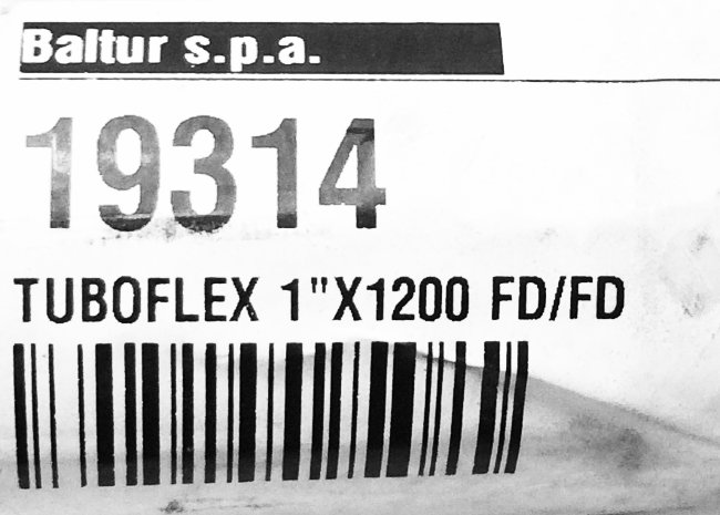 Гибкий топливный шланг TUBOFLEX 1X1200 FD/FD арт. 19314 (3-19-2113) в Санкт-Петербурге Гибкий топливный шланг TUBOFLEX 1X1200 FD/FD арт. 19314 (3-19-2113) в Санкт-Петербурге