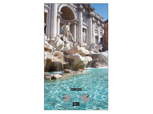 Колонка газовая Zanussi GWH 10 Fonte Glass Trevi в Санкт-Петербурге