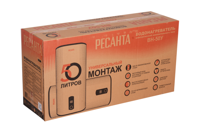 Водонагреватель накопительный РЕСАНТА ВН-50У