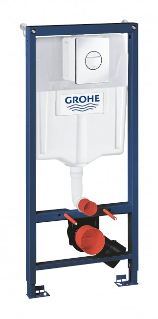 Система инсталляции GROHE Solido 3-в-1 для подвесного унитаза, хром Система инсталляции GROHE Solido 3-в-1 для подвесного унитаза, хром