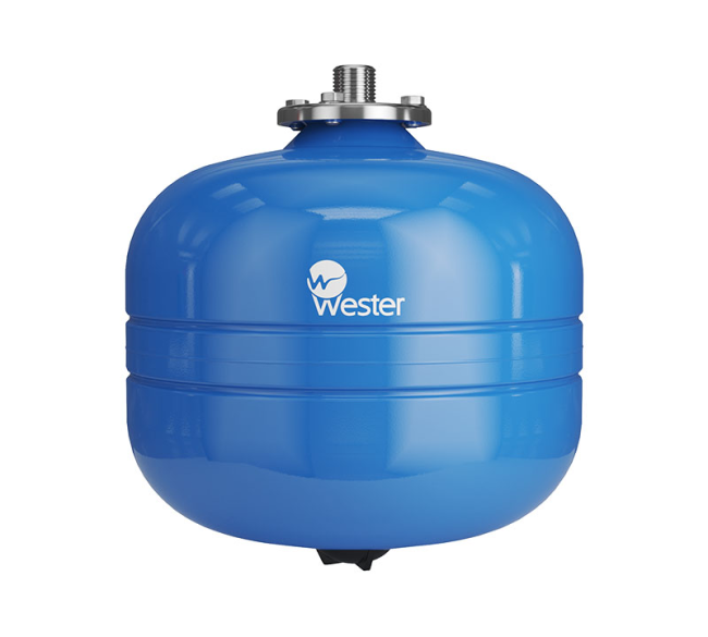 Гидроаккумулятор Wester Premium WAV 12 литров 10 бар для водоснабжения мембранный бак 1-14-0234 (нерж. контрфланец)