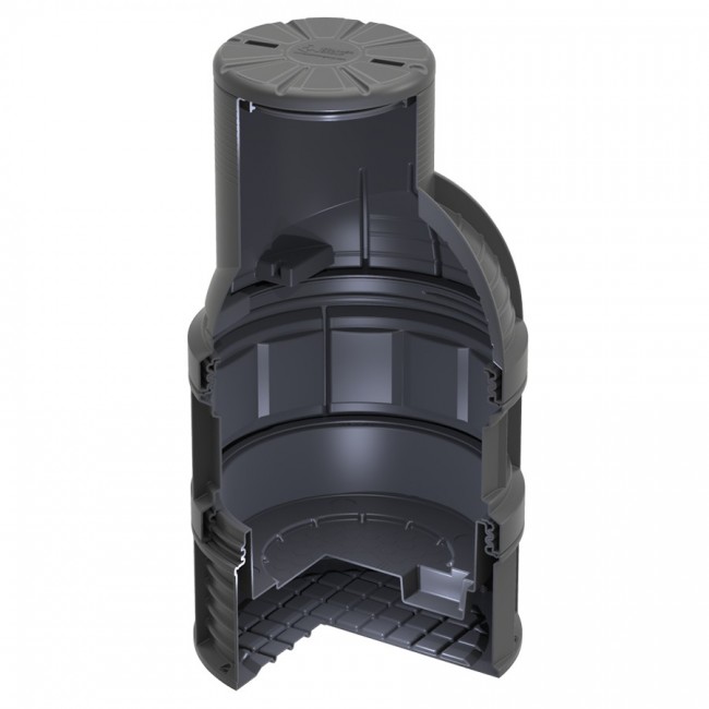 Колодец Polimer Group КС-7 H2275 мм с крышкой D 780 мм Колодец Polimer Group КС-7 H2275 мм с крышкой D 780 мм