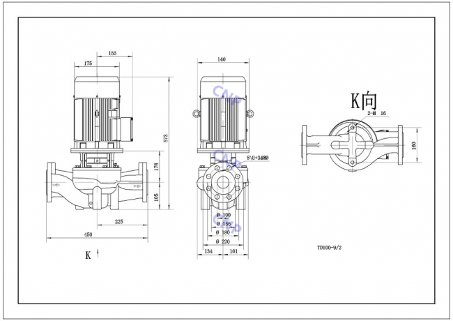 Насос CNP TD 100-9/2 Насос CNP TD 100-9/2