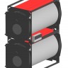 Котел стальной жаротрубный сдвоенный TEPLOFOR DD70/70 для горелок на газе и жидком топливе