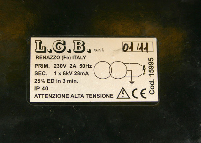 Трансф. поджига газ LGB Prim. 230В/2A/50Гц, Sec. 1x8кВ/28мА арт. 15995 (3-18-0620) в Санкт-Петербурге Трансф. поджига газ LGB Prim. 230В/2A/50Гц, Sec. 1x8кВ/28мА арт. 15995 (3-18-0620) в Санкт-Петербурге