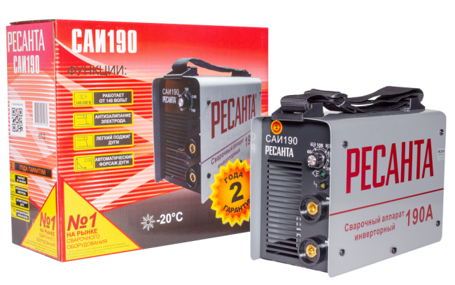 Инверторный сварочный аппарат РЕСАНТА САИ-190 в Санкт-Петербурге