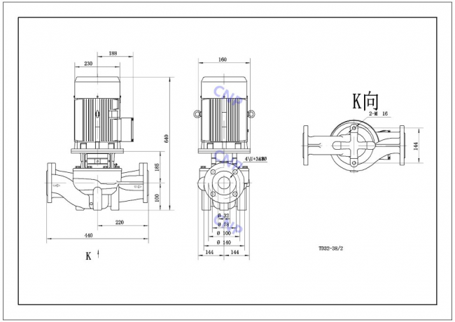 Насос CNP TD 32-38/2