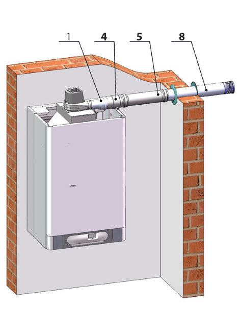Дымоудаление THERM 1x ø 80 в Санкт-Петербурге