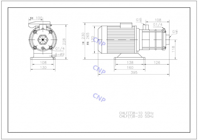 Насос CNP CHLF(T) 8-10 Насос CNP CHLF(T) 8-10