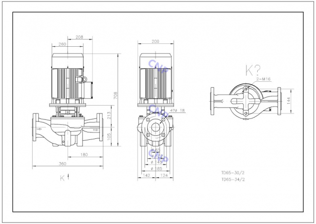 Насос CNP TD 65-34/2 Насос CNP TD 65-34/2