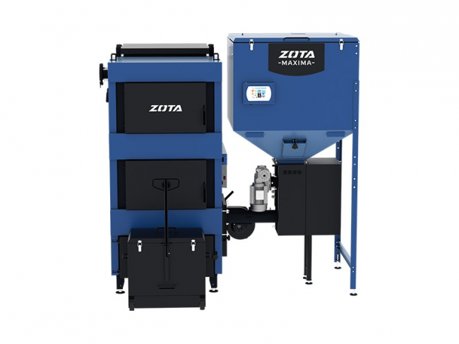 Котел универсальный MAXIMA 150 "один шнек" + Бункер 800 л (комплектация №1)