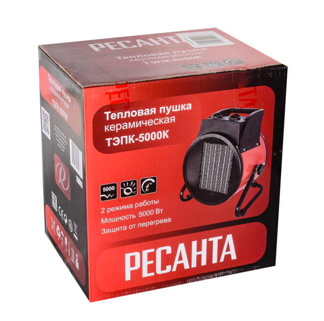 Электрическая тепловая пушка РЕСАНТА ТЭПК-5000К Электрическая тепловая пушка РЕСАНТА ТЭПК-5000К