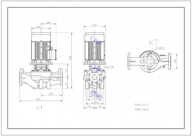 Насос CNP TD 80-28/2