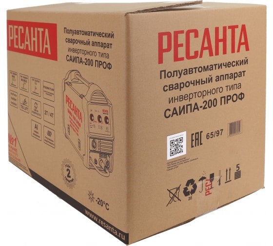 Сварочный полуавтомат Ресанта САИПА-200 ПРОФ (MIG/MAG) в Санкт-Петербурге